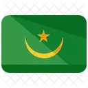 Mauritanie Drapeau Pays Icône