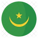 Mauritanie Drapeau Pays Icône