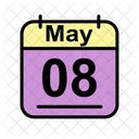 May Calendar Date Icon