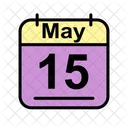 May Calendar Date Icon