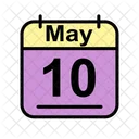 May Calendar Date Icon