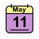 May Calendar Date Icon