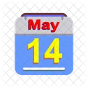 May Calendar Date Icon