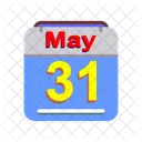 May Calendar Date Icon