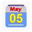 May Calendar Date Icon