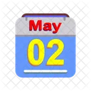 May Calendar Date Icon