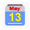 May Calendar Date Icon