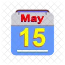 May Calendar Date Icon