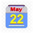 May Calendar Date Icon