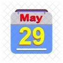 May Calendar Date Icon