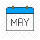 May Calendar Date Icon