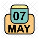 May Calendar Date Icon