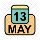 May Calendar Date Icon