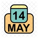 May Calendar Date Icon