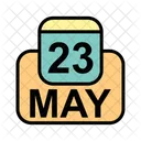 May Calendar Date Icon