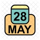 May Calendar Date Icon