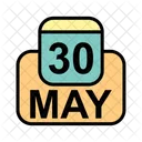 May Calendar Date Icon