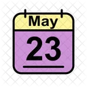 May Calendar Date Icon