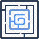 Maze Puzzle Complexity Icon