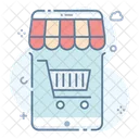 Aplicacion De Compras Aplicacion Movil Compras En Linea Icono