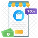 Shopping App Mobile App Online Buying Icon