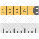 テープ、メジャー、測定 アイコン