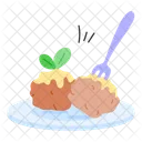 Meatballs Healthy Food Icon