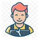 Technician Skilled Person Mechanic Icon