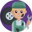 Mechanic Proffesion Man Icon