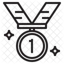 メダル獲得、賞、メダル、受賞者 アイコン