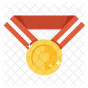 Medalha De Ouro Conquista Premio Ícone