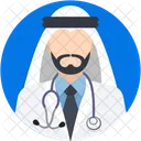 Arabe Docteur Arabe Icône