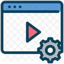 Media Play Web Setting Icon