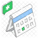 Medical Appointment Calendar Icon