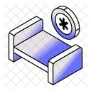 Medical Bed Clinic Patient Bed Icon