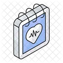 Medical Calendar Healthcare Treatment Icon