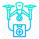 Drone Transportation Transport Medical Kit Icon