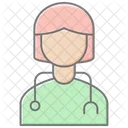 Medical Professionals Lineal Color Icon Icon