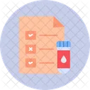 Medical Test Report  Icon