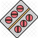 Medical Treatment Medication Medicine Strip Icon