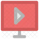 Medien Player Monitor Symbol