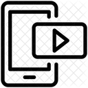 Medios De Comunicacion Jugar Telefono Inteligente Icono