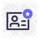 Member Card Identity Star Icon