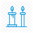 Memorial Candle Flame Icon