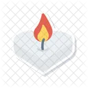 Memorial Candle Flame Icon