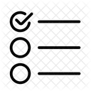 Menu Checklist List Icon