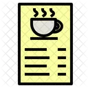 Menu Food Coffee Order Restaurant Coffeeshop Icon