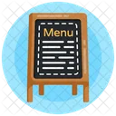 Inscription Board Menu Board Menu Stand Icon