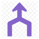 Merge Sign Navigation Icon