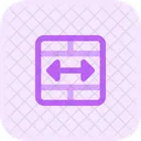 Merge Cell Merge Arrow Icon